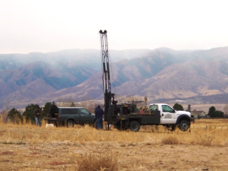 Soil testing for home to be built in Jefferson County, Colorado