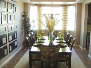 Cobblestone Ranch formal dining room in ranch plan