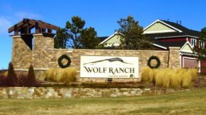 Wolf Ranch Colorado Springs Community Entrance cropped